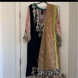 NWOT Designer K R × ANAYA Choudhry Shalwar Kameez Suit